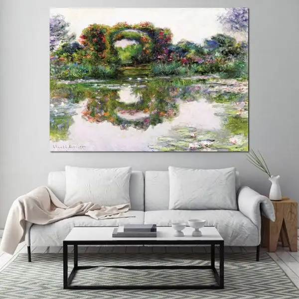 Claude Monet – The Rose Arch, Giverny - slika na platnu