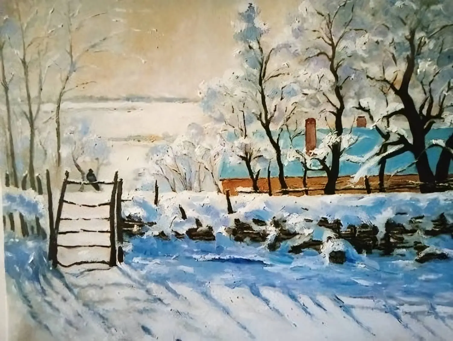 Claude Monet – Winter – sa ramom