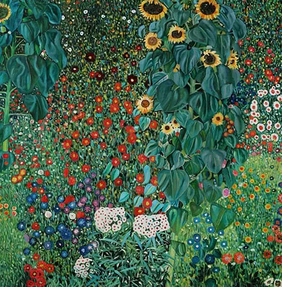 Gustav Klimt – Farm Garden – sa ramom