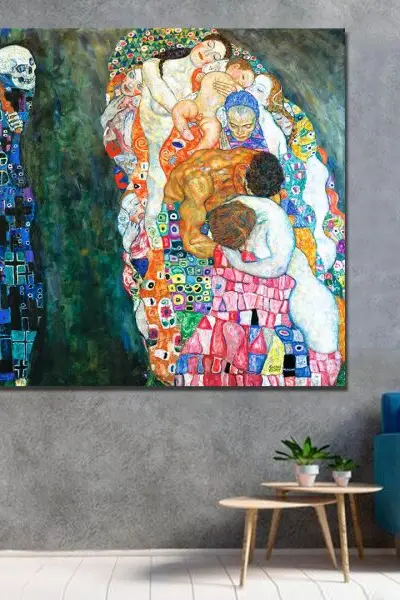 Gustav Klimt – Smrt i život - slika na platnu