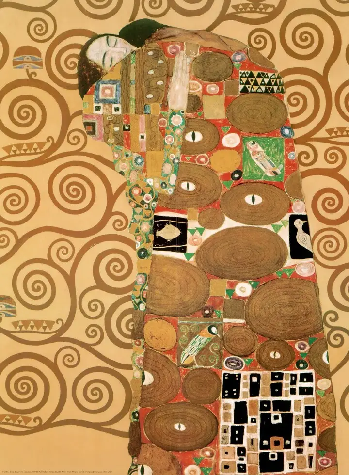 Gustav Klimt – Zagrljaj – sa ramom
