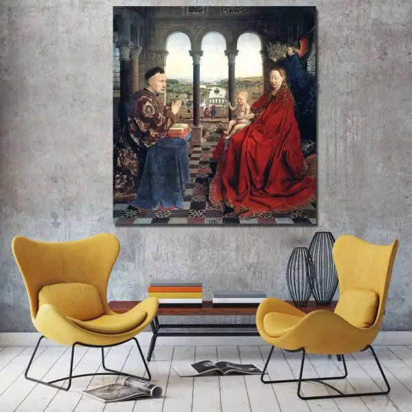 Jan Van Eyck – Madona kanonika van der Paelea - slika na platnu