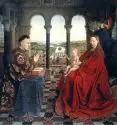 Jan Van Eyck – Madona kanonika van der Paelea – sa ramom