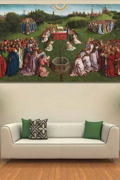 Jan Van Eyck – Obožavanje Jaganjca Božjeg - slika na platnu