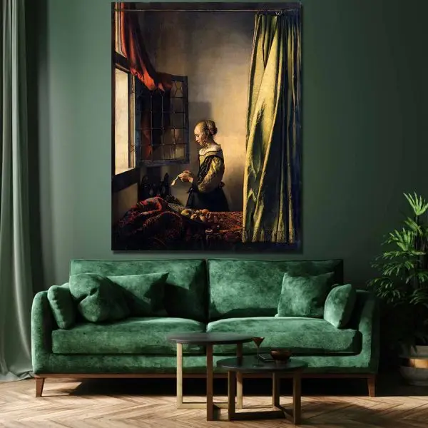 Johannes Vermeer – Devojka kraj Prozora - slika na platnu