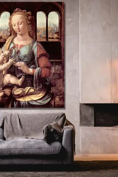 Leonardo da Vinči – Madona s karanfilom - slika na platnu