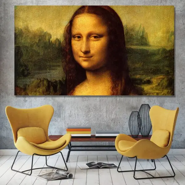 Mona Liza — Leonardo da Vinci, slika na platnu