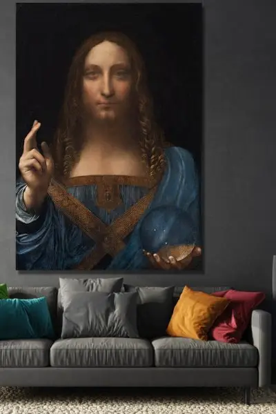 Leonardo da Vinči – Spasitelj sveta - slika na platnu