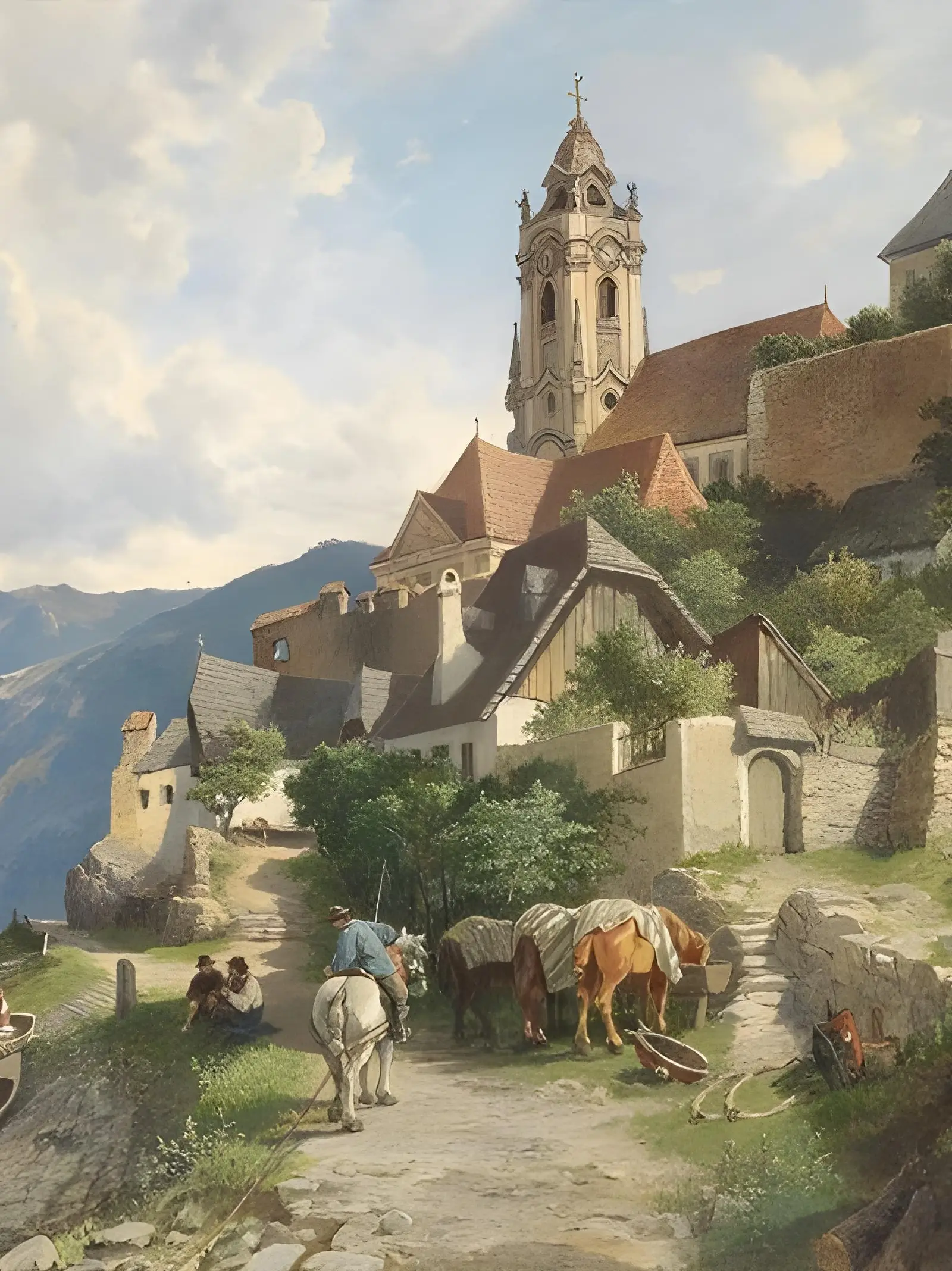 Leopold Munsch – Dürnstein in der Wachau – sa ramom