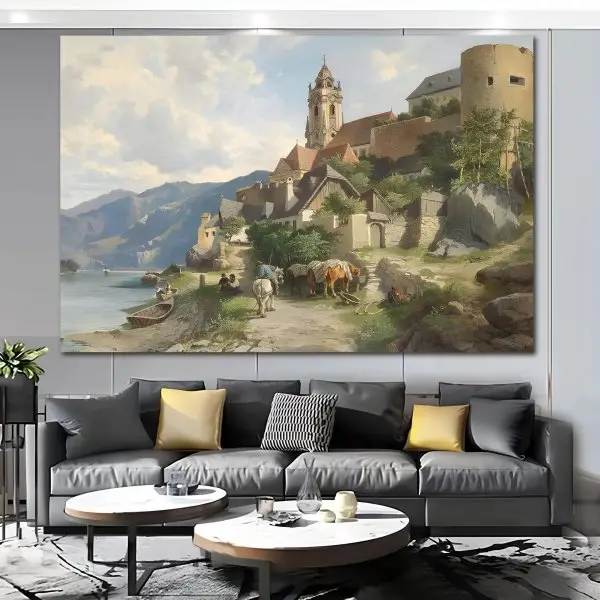 Leopold Munsch – Dürnstein in der Wachau - slika na platnu