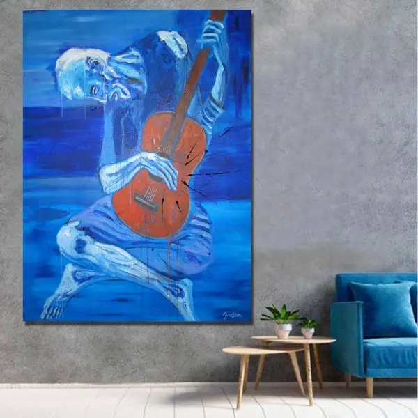 Pikaso – Stari gitarista - slika na platnu