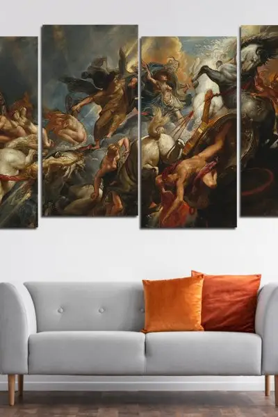 Piter Pol Rubens – The Fall of the Damned 4 dela - slika na platnu