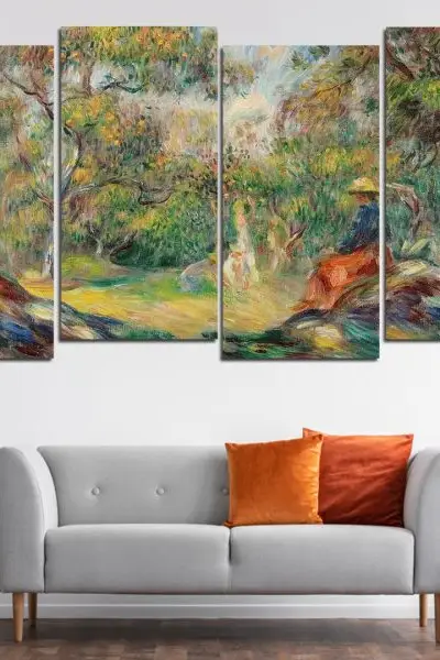 Pjer Ogist Renoar – La Promenade 4 dela - slika na platnu