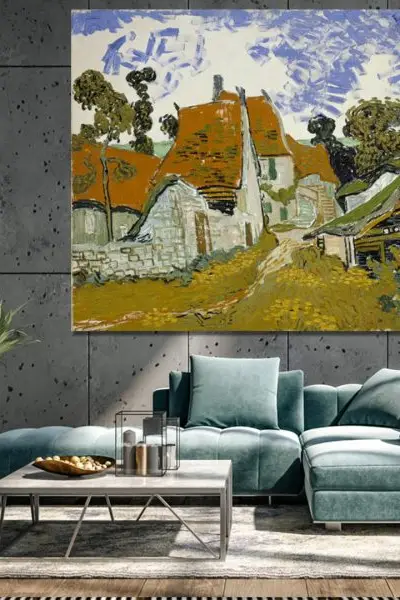 Van Gogh – Seoske kuće kod Kordevila - slika na platnu