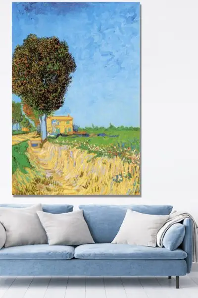 Van Gogh – Seoski put u Arlu - slika na platnu