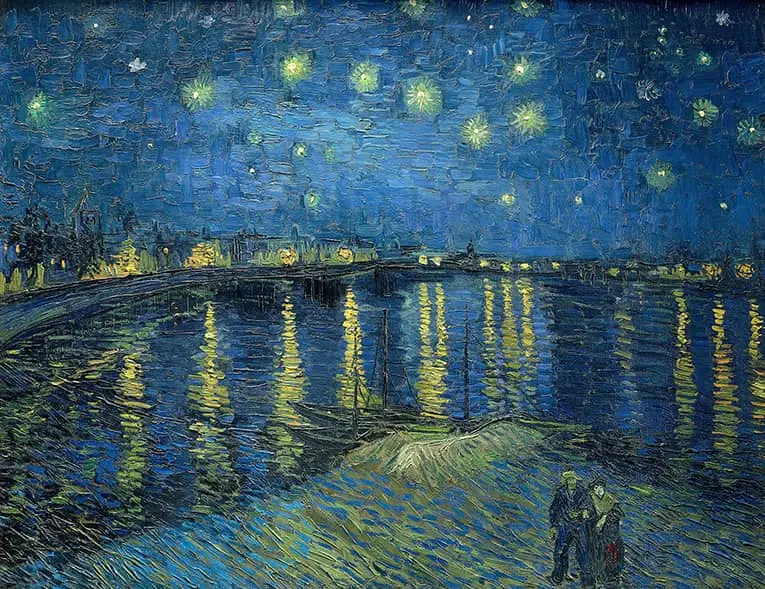 Van Gogh – Zvezdana noc nad Ronom – sa ramom