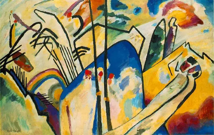 Vasilij Kandinski – Improvisation 26 (Rowing) – sa ramom