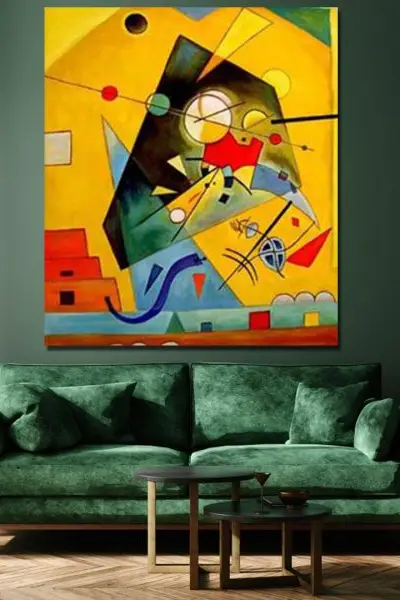 Vasilij Kandinski – Žuto-crveno-plavo – vertikalna kompozicija - slika na platnu