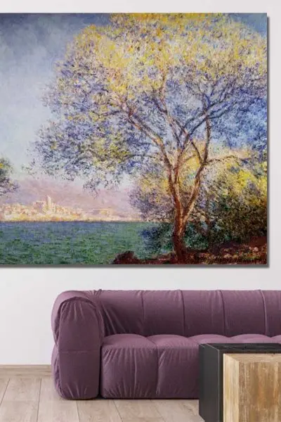 Večernja vrba pored reke – Inspirisano Monetom - slika na platnu