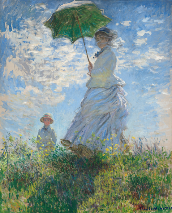 Claude Monet - Woman with a Parasol – sa ramom