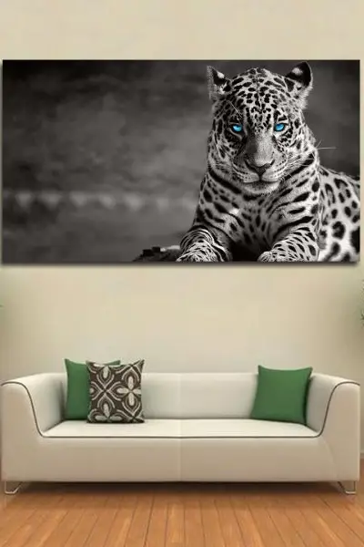 Ledene Oči Leoparda - slika na platnu