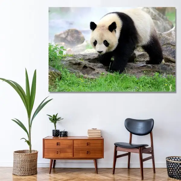 Panda u Zelenilu - slika na platnu
